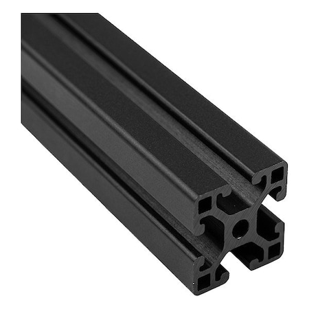 Faztek T-Slot Framing Extrusion, 72 in L, Black 15QE1515L-BLK-72