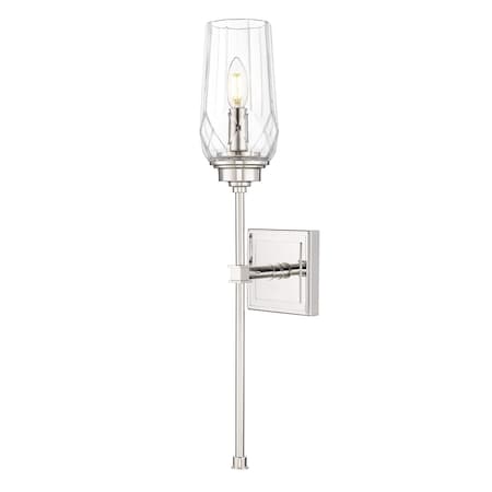 Z-Lite Cosmo Polished Nickel 1 Light Wall Sconce 2015-1S-PN