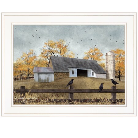 Homeroots A Casual Conversation 3 White Framed Print Wall Art 406310