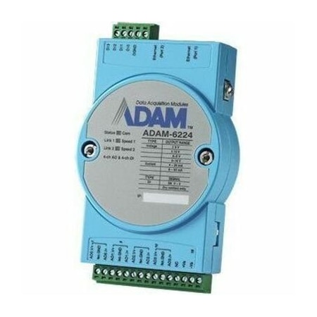 Advantech 4-Ch Isolated Analog Output Modbus Tcp ADAM-6224-B