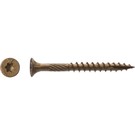 Big Timber No, 10 x 2-1/2'' Bronze Star Drive Flat Head Wood Screw, 5 Lb. 5BTX10212