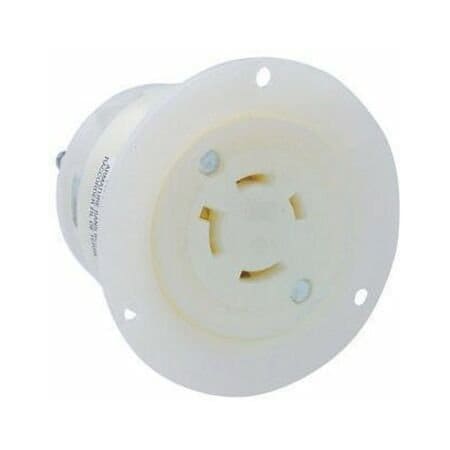 Leviton Industrial Grade Flanged Outlet 20 Amp, 120/208 Volt 3PY 2446