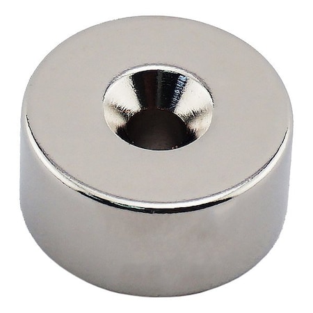 Zoro Select Rare Earth Magnet, Silver NR010022NCTS