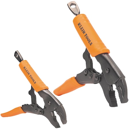 Klein Tools Locking Pliers Set, Curved Jaw, 7"-10 38660
