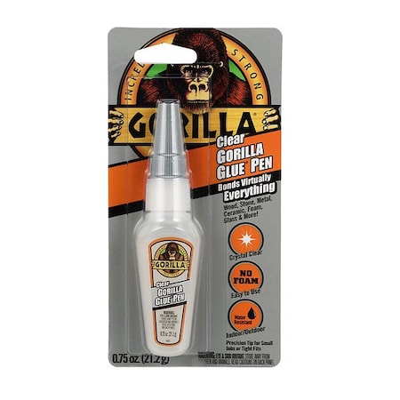 Gorilla Glue Glue, Clear, 0.75 fl oz, Tube 102175