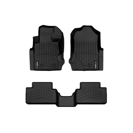 Weathertech Black, Front and Rear Floorliners 441695-1-2