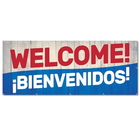 Signmission Welcome, 48 Inch, Banner B-120-30437
