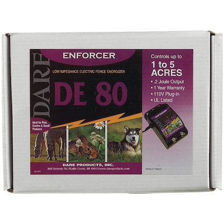 Dare Products Enforcer 5-Acre Electric Fence Charger DE80