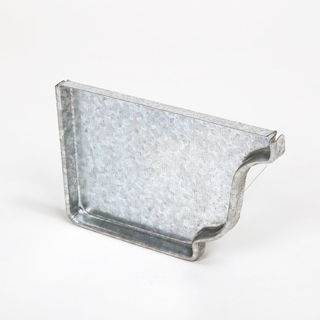 Amerimax Home Products Right End Gutter Cap, 5 in L, Steel, For: K-Style Gutter System 29205