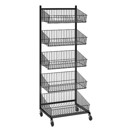 Specialty Store Services Floor Display, Blk, 58" H, 23 1/2" W 2361