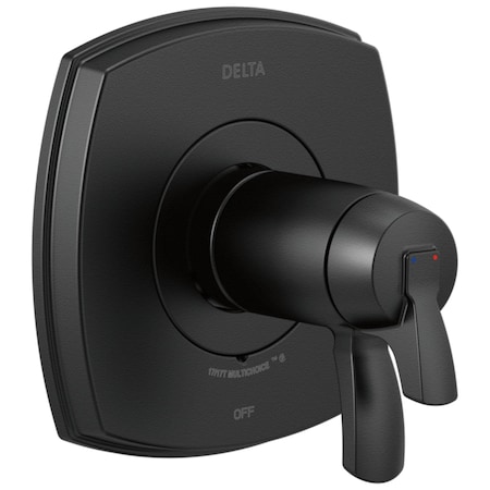 Delta Stryke 17 Thermostatic Valve Only In Matte Black T17T076-BL