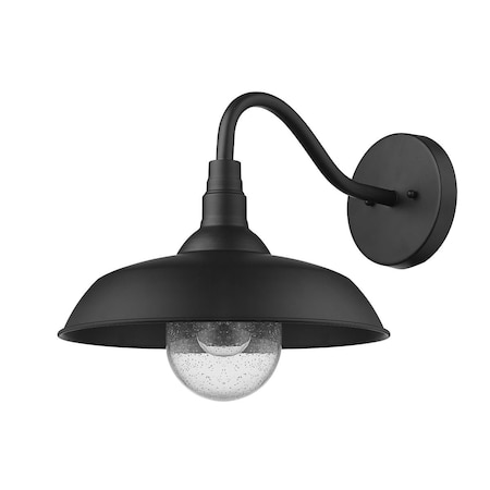 Estallar 13.5 x 13.88 x 17.75 in. Burry 1-Light Matte Black Wall Light ES3097066
