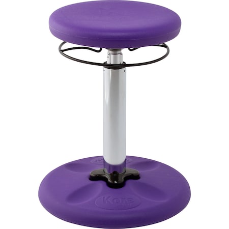 Kore Design Kids Adjustable Tall Wobble Chair for Schools, Classrooms, 16.5-24in tall, Active Seating, Purple 803936