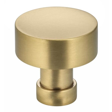 Marquee Protection 9035-32.4 1.25 in. Dia. Round Cabinet Knob, Satin Brass MA2063955