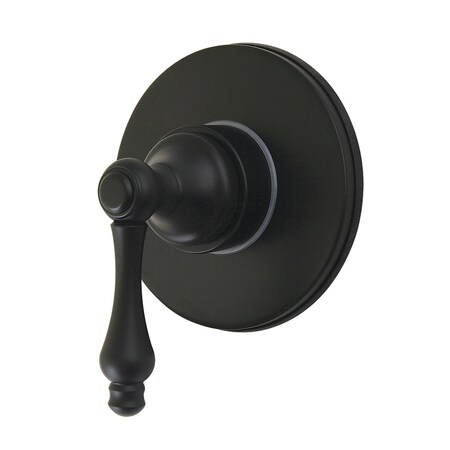 Kingston Brass Single-Handle Six-Way Diverter Valve with Round Trim Kit, Matte Black KS4030AL