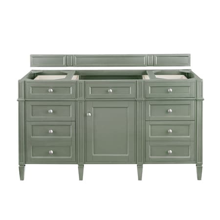 James Martin Vanities Vanity, without top, Smokey Celadon, 59.8 in W x 22.9 in D,  650-V60S-M-SC