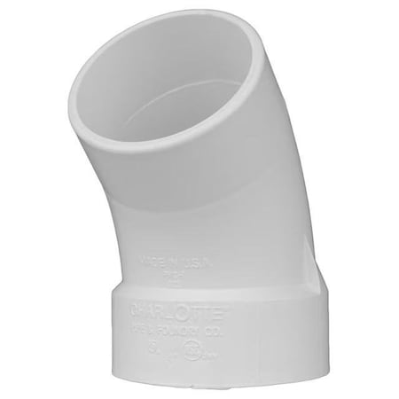 Charlotte Pipe And Foundry PVC 003231200HA 3IN 45 STREET ELBO PVC DWV PVC 00323 1200HA
