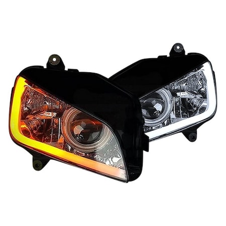 Xk Glow 24 in. Sequential Switchback LED Strip Drl Turnsignal Headlights, 2PK XKGXK043001-24