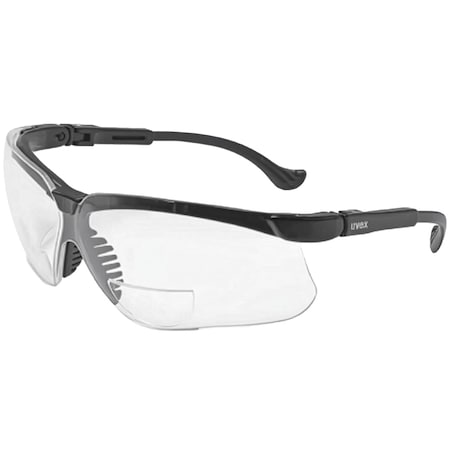 Uvex Genesis 1 Black Safety Glasses With Clear Anti-Scratch/Hard Coat Lens S3760