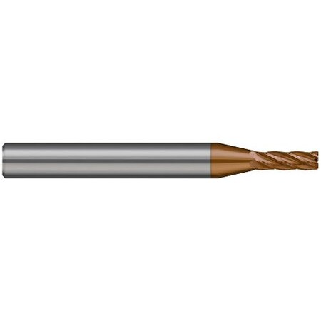 Harvey Tool Miniature End Mill-5 Flute-Corner Radius, 719510-C10, Ti-Nano, 3/16" Cutter Diameter 719510-C10