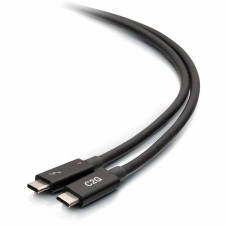 C2G 2.5ft Thunderbolt 4 Cable - USB C Thunderbolt 4 Cable - 100W - 40Gbps - 8K 60Hz C2G28886
