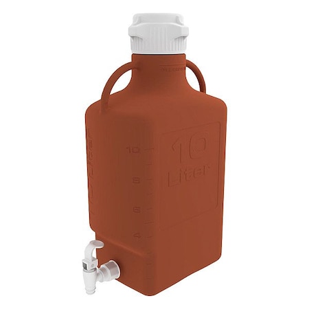Zoro Select Carboy, HDPE, 496 mm H, Amber 15K-2211-OEM
