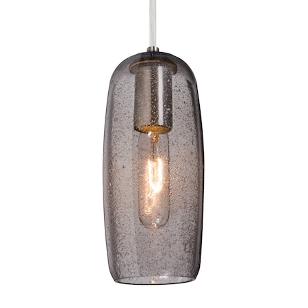 Besa Lighting Besa Pinot 9 Pendant, Smoke Bubble, Satin Nickel Finish, 1x 60W MAX E26 Base 1JT-PINOT9SM-SN
