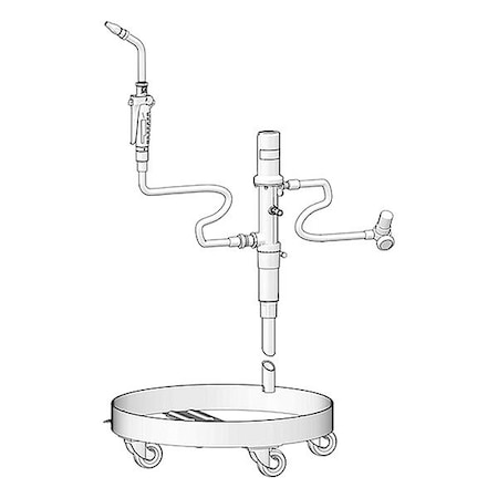 Graco Air Drum Pump, 3 gpm, 150 psi, 1:1 2000727