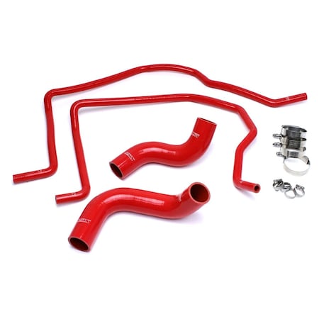 Hps Performance High Temp Reinforced Silicone Radiator and Heater Coolant Hose Kit, Red,  57-1498-RED