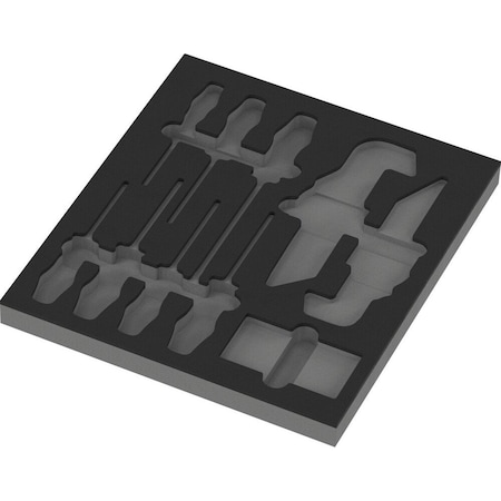 Wera 9860 Foam insert Stainless set 1, without tools, 344 x 30 x 392 mm 5137360001