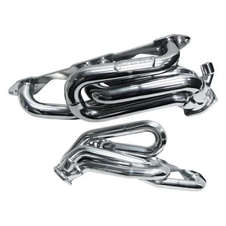 Bbk Performance 1.62 in. Shorty Tuned Exhaust Headers for 96-98 GM Truck SUV 5.0 5.7, Chrome 4007