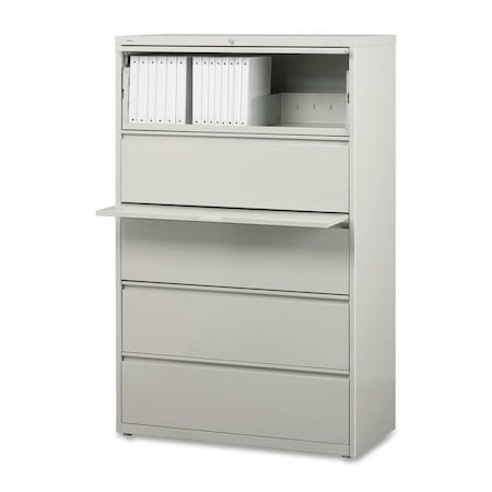 Hirsh 30" W 5 Drawer Lateral File Cabinet, Light Gray, A4/Legal/Letter 14981