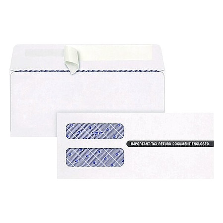 Tops Window Envelopes, 8 3/4 in W, White, PK24 2222PS3