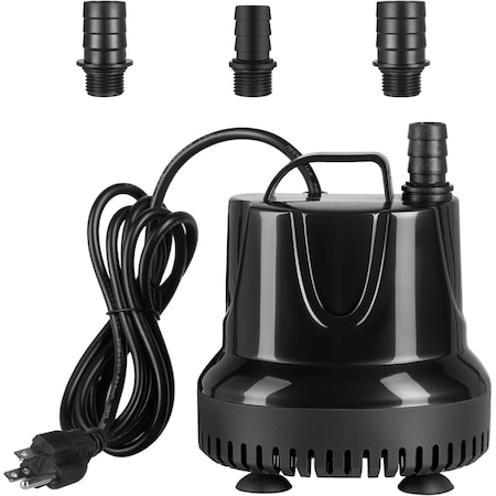 Simple Deluxe HealSmart 660GPH Ultra Quiet Submersible Pump, Bottom Intake Design, 8.2ft High Lift, 45W Fountain LGPUMP660GBOTM