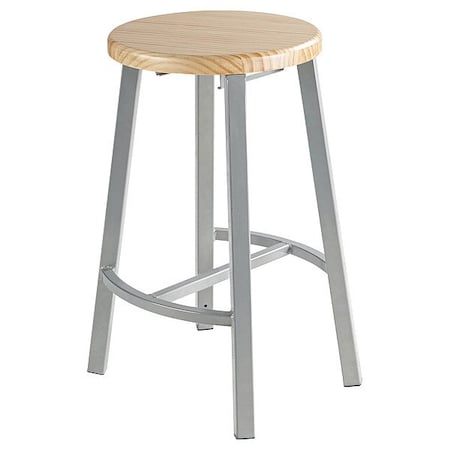 National Public Seating Butcherblock Stool, 24 TTSG24-BB