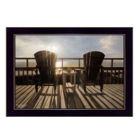 Homeroots Front Row Seats 2 Black Framed Print Wall Art 415425