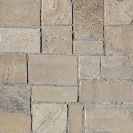 Msi Fossil Rustic Sample Random Sized Natural Sandstone Square And Rectangle Loose Veneer Ledgestone ZOR-PNL-0184-SAM
