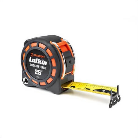 Crescent Lufkin Shockforce G1 Tape Measure, 25 ft L Blade x 1 3/16 in W Blade L1125-02