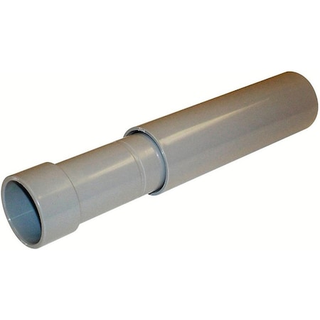 Carlon Fittings Of Plastic For Tubes, Etc. 1-1/2 in, Non-Metallic, Gray E945H