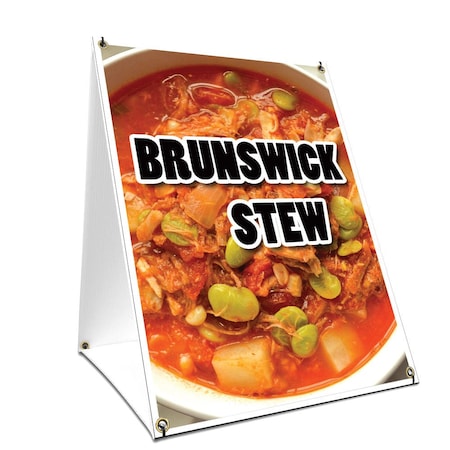 Signmission Brunswick Stew, 36 Inch x 24 Inch A-frame Yard Sign, Plastic Sign SBC-2436-Brunswick Stew