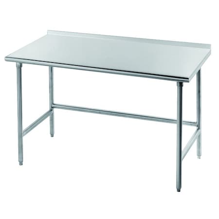 Advance Tabco Work Table 24 in.W x 24 in.D 16 gauge 304 stainless steel top with 1-1/2 in.H rear up-turn TFMG-242