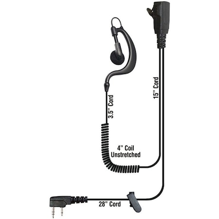 Klein Electronics Inc Blackbox BodyGuard Earset - Mono - Wired - Earbud - Monaural - Outer-ear BodyGuard-K1