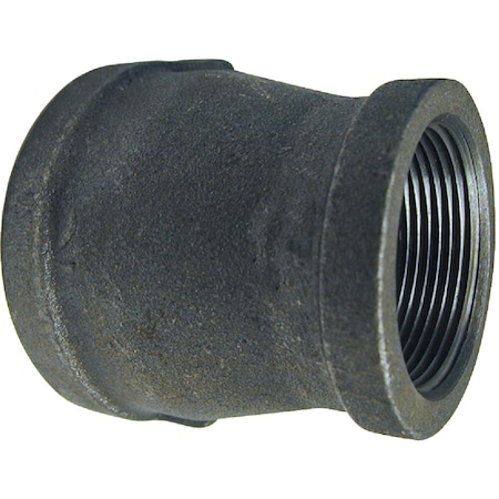 Southland 1/2'' x 1/4'' Malleable Black Iron Reducing Coupling 521-331BG