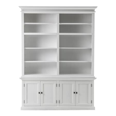 Gfancy Fixtures Double Bay Hutch Unit, Classic White GF3651739