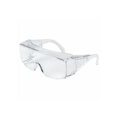 Mcr Safety 98 Series Safety Glasses, Clear Polycarb Lens/Frame, 150 mm Temple 135-9800XL