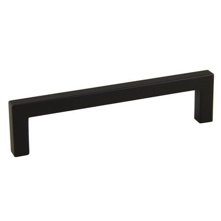 Pride Industrial 5-1/2in Modern Square Cabinet Pull with 5in Center to Center Matte Black Finish P87227BK
