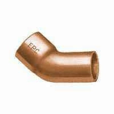 Epc Elkhart Products Street Pipe Elbow, 1/2 in, Sweat x FTG, 45 deg Angle, Copper 31194
