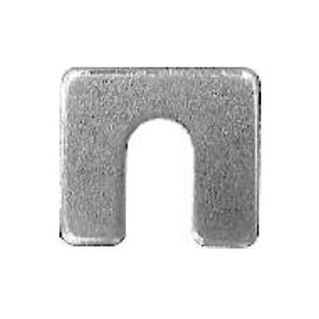 Auveco Shim, 1.25 In. X 1.12 In. W 0.37 In. Slot Zinc, 0.062 In. Thick AUV-3155