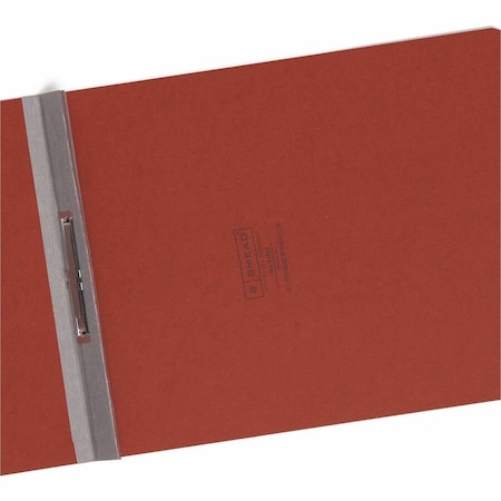 Smead Premium Pressboard Report Cover, Metal Prong with Compressor, Red SMD81725
