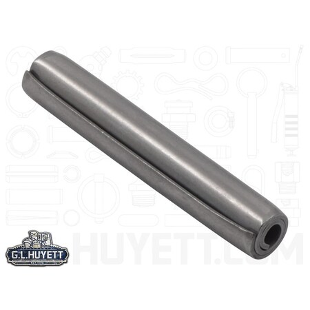 Huyett Coiled Spring Pin, Heavy Duty, 420 Stainless Steel, 0.250 in Dia x 1.500 in Length SPCSP-250-1500H
